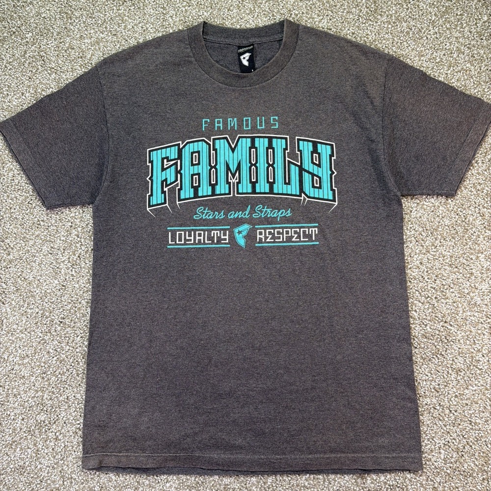 Y2k Famous Stars And Straps Tee Gray Size Large Y2k Essentials